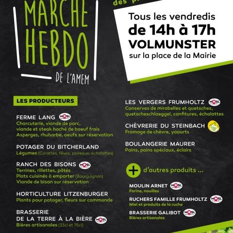 Marché Hebdo à Volmunster