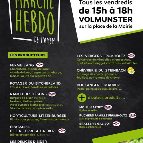 Marché Hebdo à Volmunster