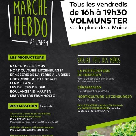 Marché Hebdo à Volmunster