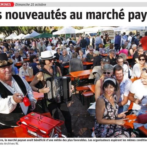 Marché Paysan à Sarreguemines / 21 octobre 2018