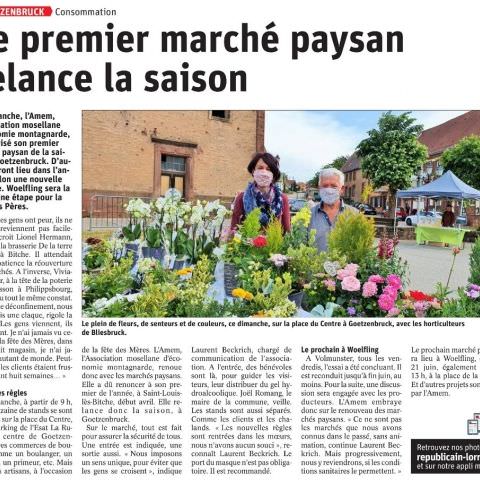 Marché Paysan à Goetzenbruck