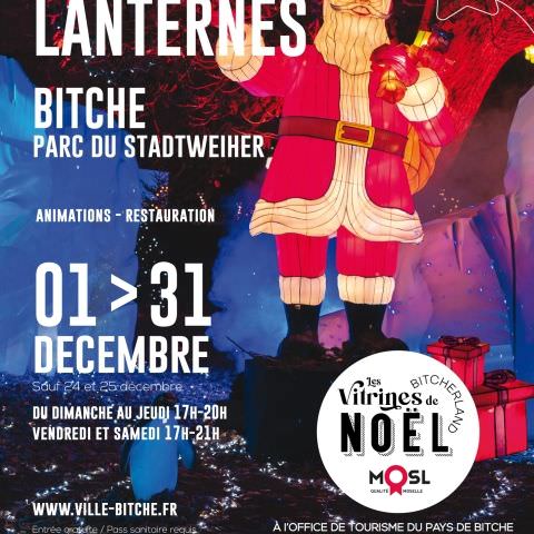 Place des producteurs et artisans - Vitrines de Noël du Bitcherland