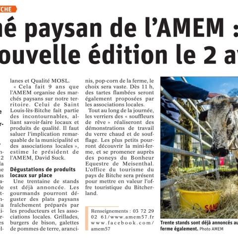 Marché Paysan de l'AMEM